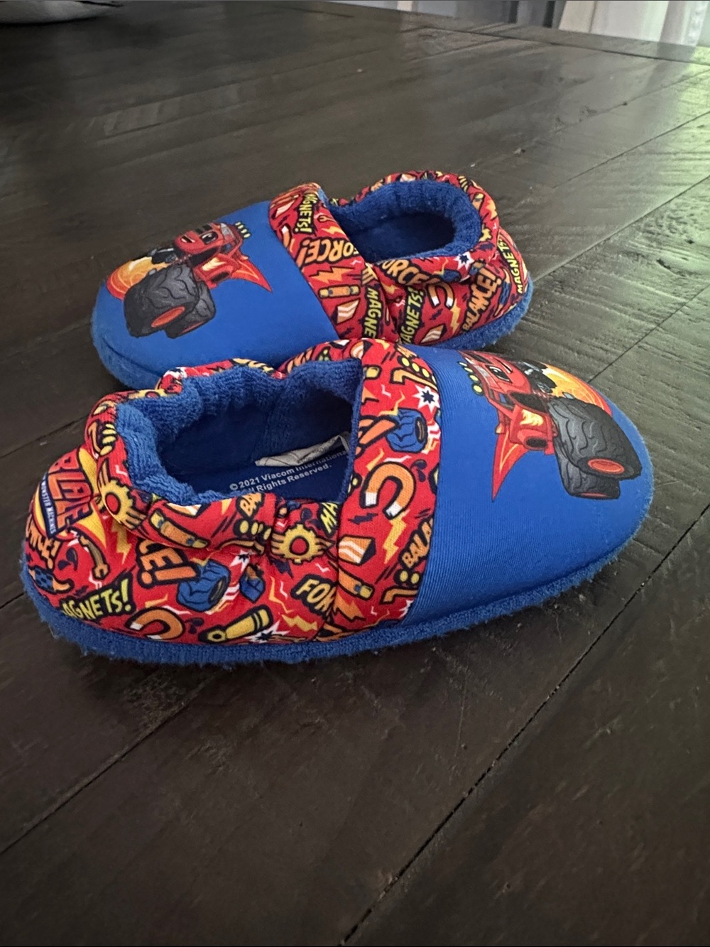 Blaze Monster Truck Kids Slip-On Slippers - Picture 2 of 4